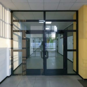 Противопожарная алюминиевая перегородка EI 45 / серия FRM5156